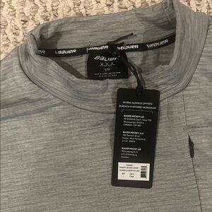 New with tags Bauer Men's Heather Gray Long Sleeve